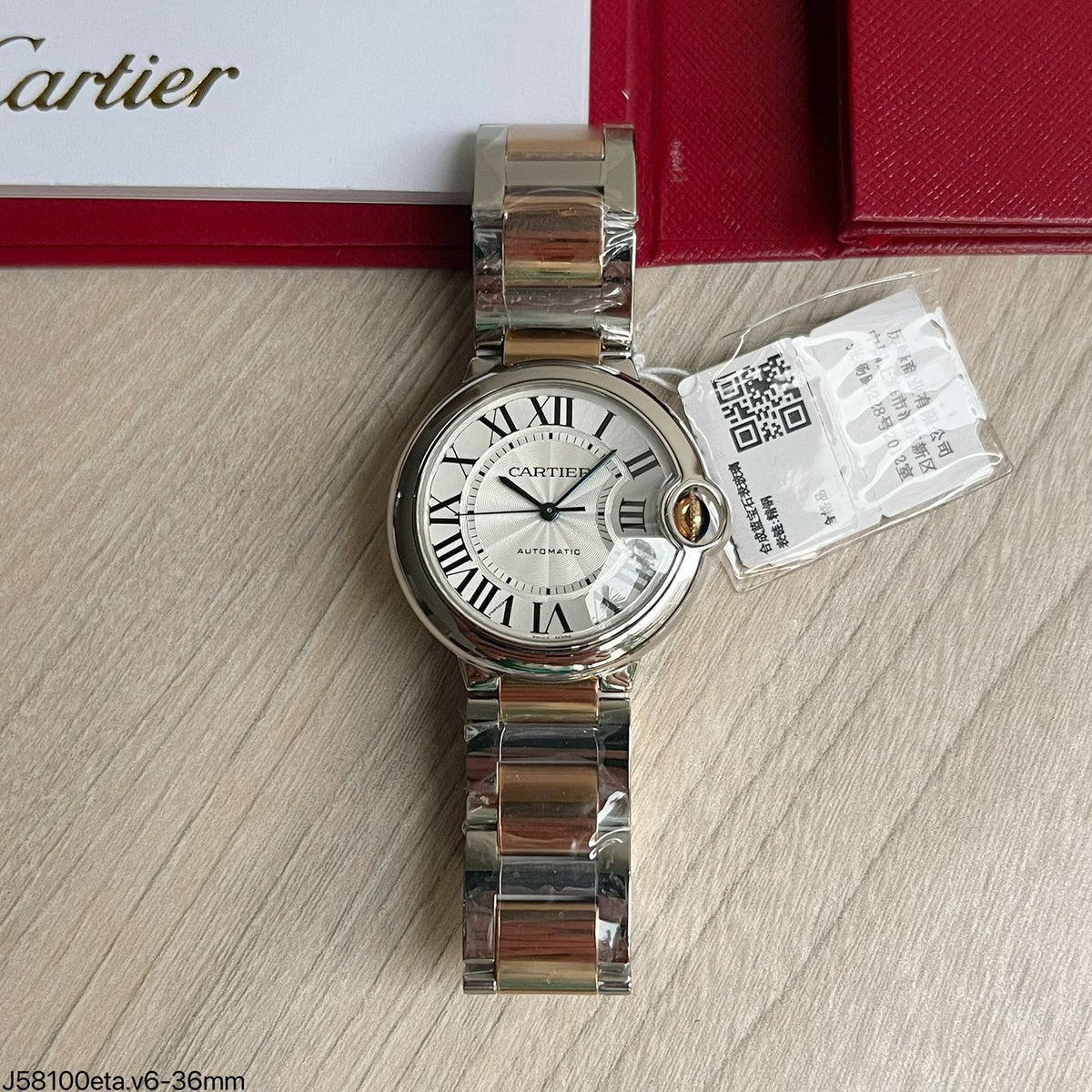 CARTIER BALLON BLEU PRATA ROSE AUTOMÁTICO 36MM FEMININO