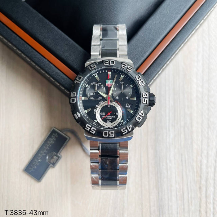 TAG HEUER F1 FORMULA 1 PRATA PRETO 43MM