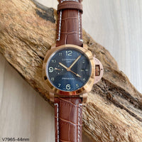 PANERAI LUMINOR GMT ROSE AZUL COURO 44MM