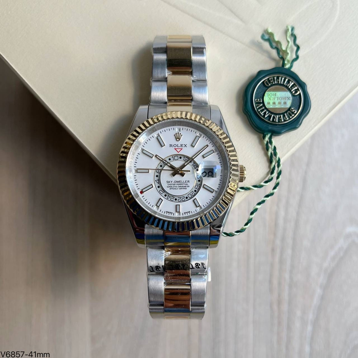 ROLEX SKY DWELLER MISTO BRANCO 42MM