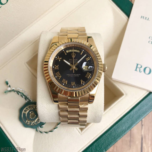 ROLEX DAY-DATE DOURADO PRETO 40MM