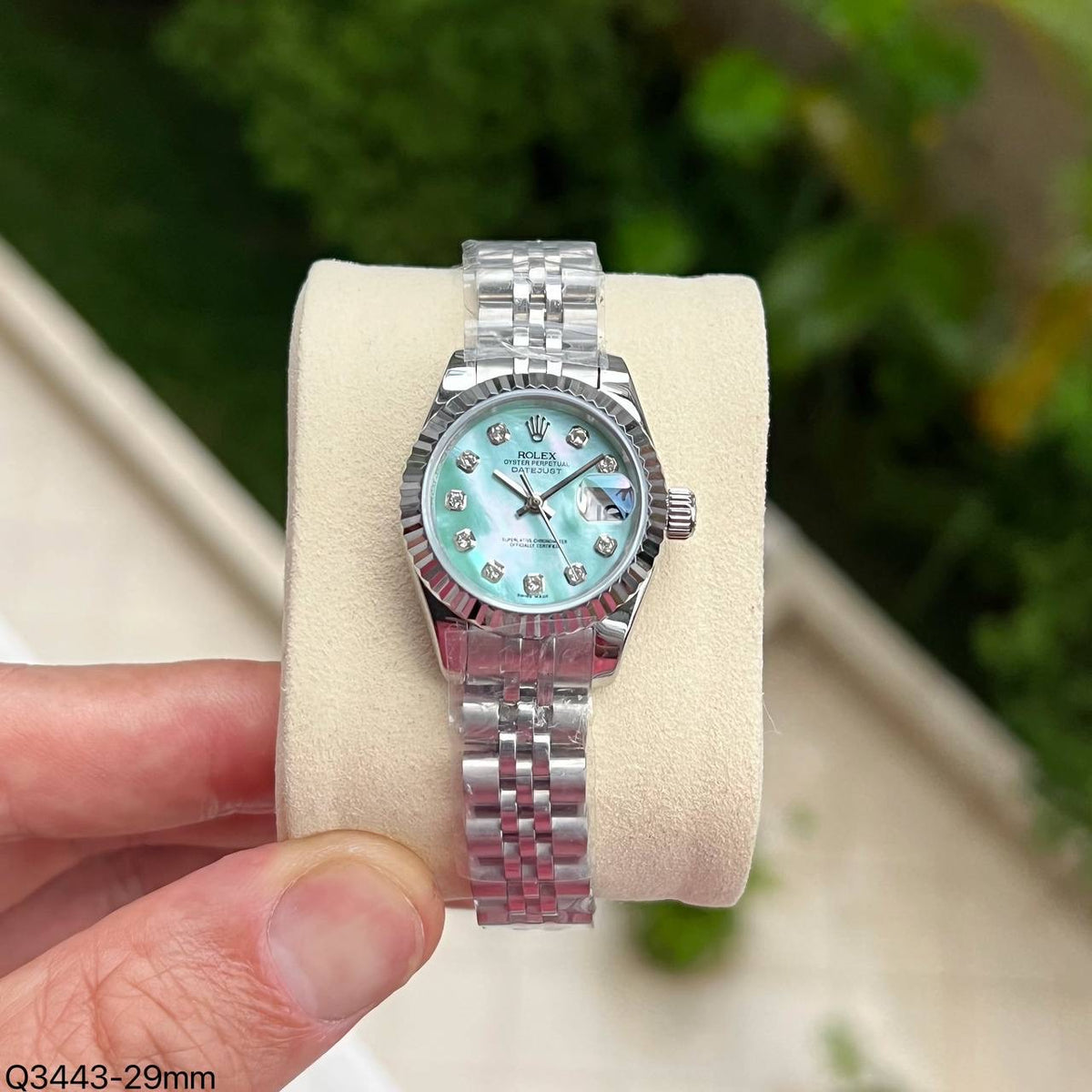 ROLEX DATEJUST PRATA FEMININO 28MM