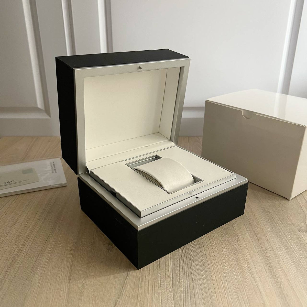 IWC MARK XVIII PRATA AZUL COURO AUTOMÁTICO 41MM