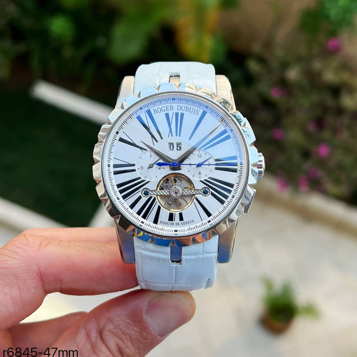 ROGER DUBUIS PRATA BRANCO 47MM