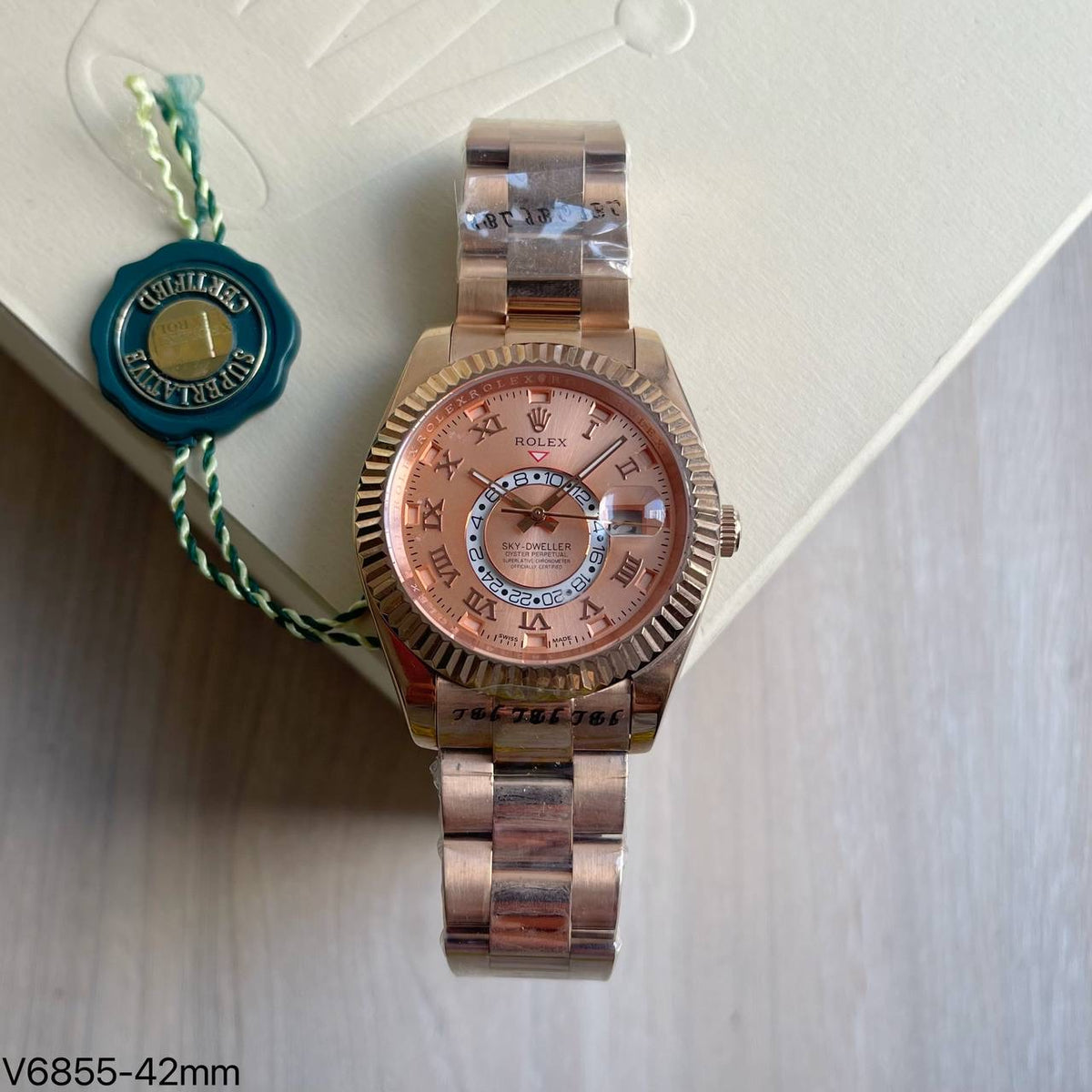 ROLEX SKY DWELLER ROSE 42MM