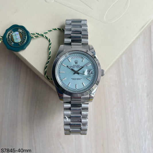 ROLEX DAY-DATE PRATA AZUL 40MM