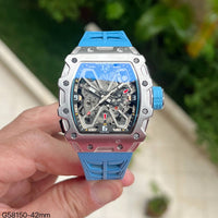 RICHARD MILLE PRATA AZUL 47MM