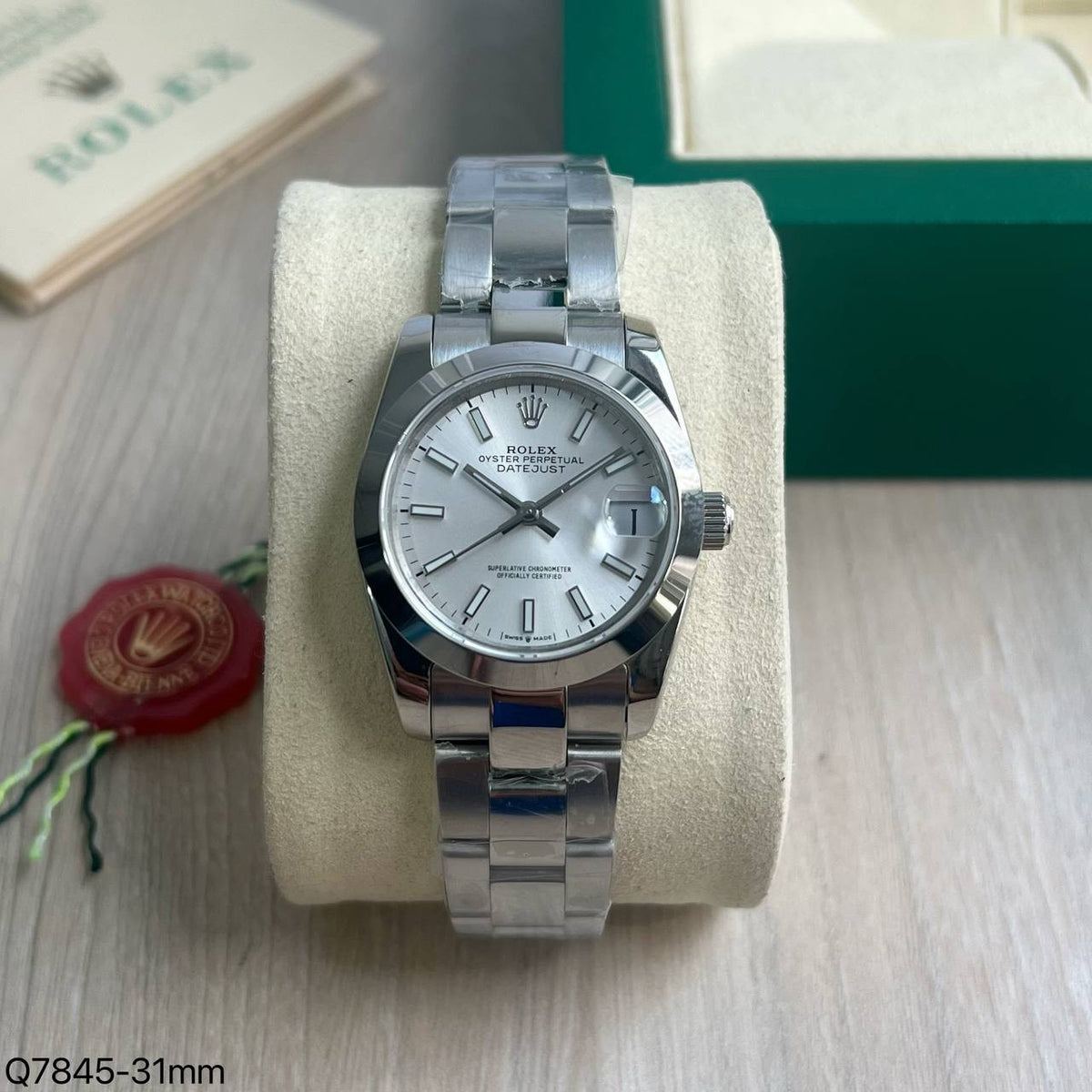 ROLEX DATEJUST PRATA FEMININO 31MM