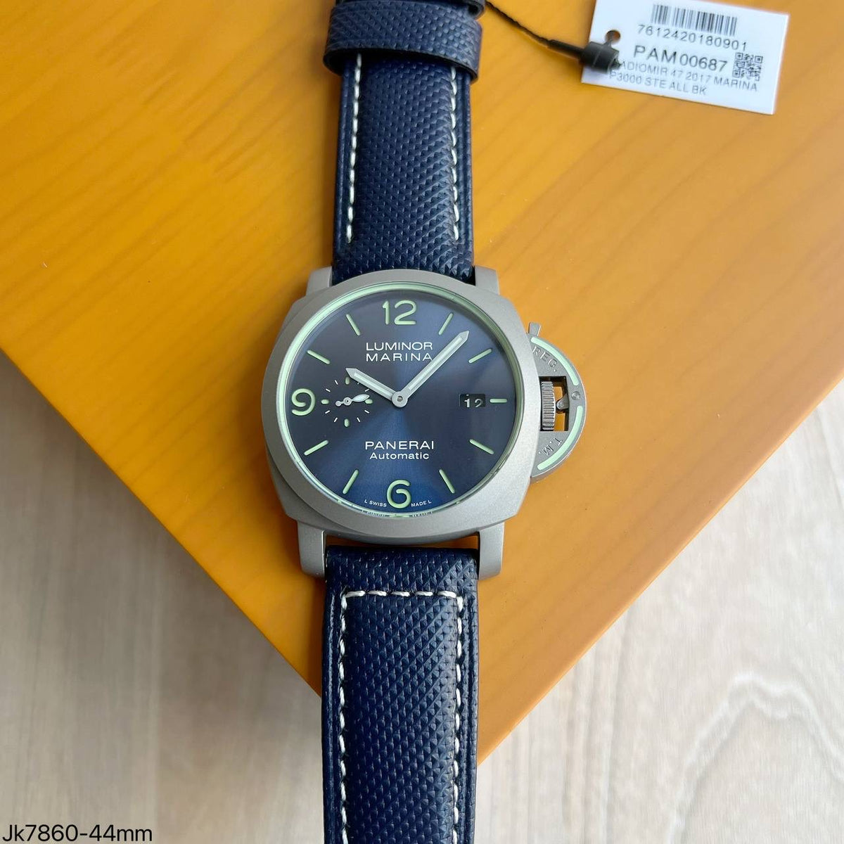 PANERAI LUMINOR MARINA CINZA AZUL NYLON 44MM