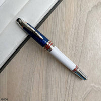 CANETA MONT BLANC BRANCO AZUL