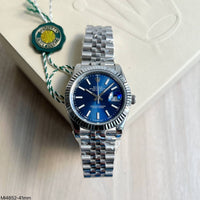 ROLEX DATEJUST PRATA AZUL JUBILEU 41MM