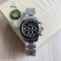 ROLEX DAYTONA  PRATA PRETO 40MM