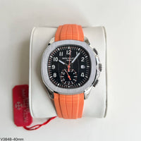 PATEK PHILIPPE AQUANAUT LARANJA PRETO 40MM