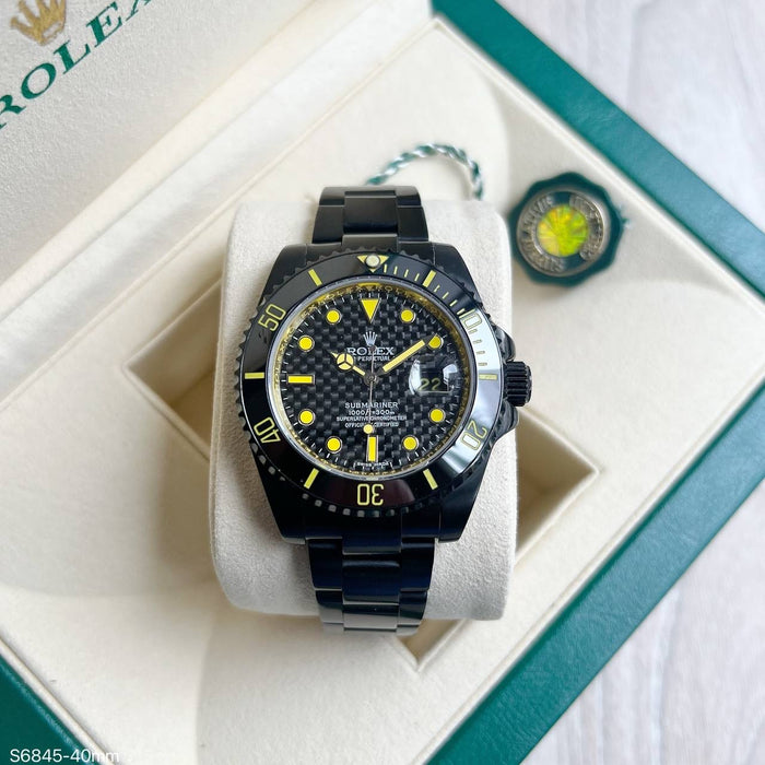 ROLEX SUBMARINER ESPECIAL PRETO AMARELO 40MM