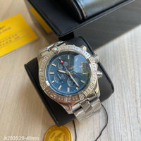 BREITLING AVENGER PRATA AZUL 48MM