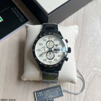 TAG HEUER CARRERA CAL 16 PRETO BRANCO 43MM