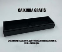 CANETA MONT BLANC PRATA AZUL