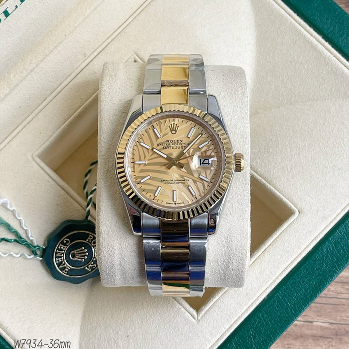 ROLEX DATEJUST MISTO DOURADO FEMININO 36MM