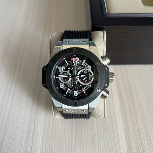 HUBLOT BIG BANG UNICO PRATA 44MM