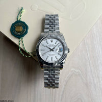 ROLEX DATEJUST PRATA BRANCO JUBILEU 41MM