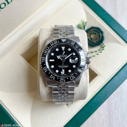 ROLEX GMT MASTER II PRETO JUBILEU 40MM