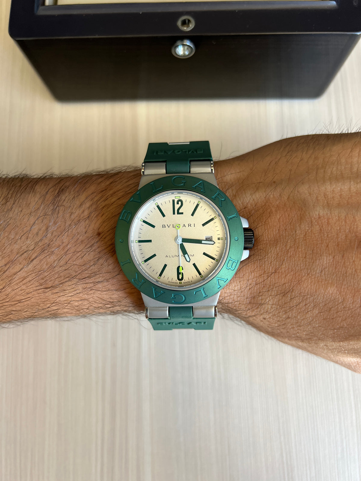 BVLGARI ALUMINIUM VERDE AUTOMÁTICO 43MM