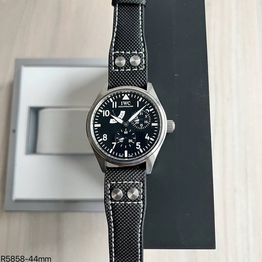 IWC BIG PILOT PRATA PRETO NYLON AUTOMÁTICO 44MM