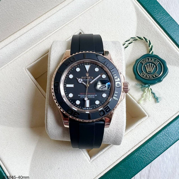 ROLEX YACHT MASTER ROSE BORRACHA 40MM