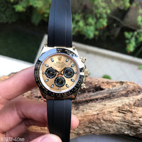 ROLEX DAYTONA DOURADO BORRACHA 40MM