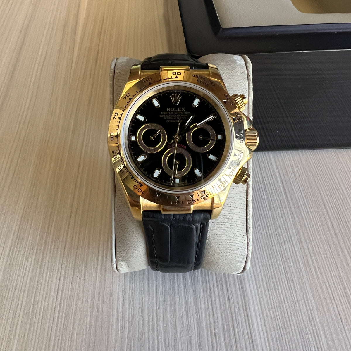 ROLEX DAYTONA DOURADO COURO 40MM