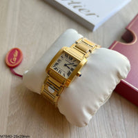 CARTIER TANK DOURADO 25MM X 29MM FEMININO