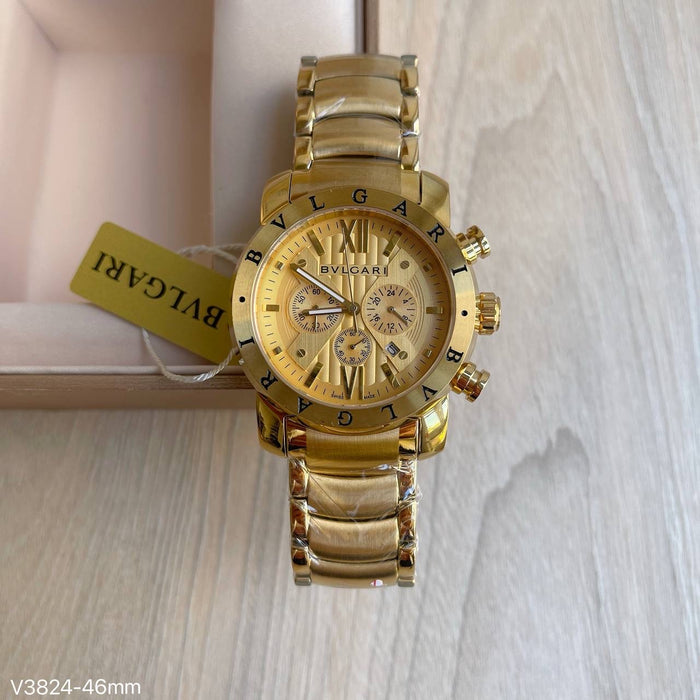 BVLGARI IRON MAN DOURADO 44MM