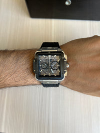 HUBLOT SQUARE BANG PRATA 42MM