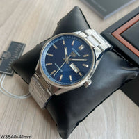 TAG HEUER CARRERA CAL 5 PRATA AZUL AUTOMATICO 41MM