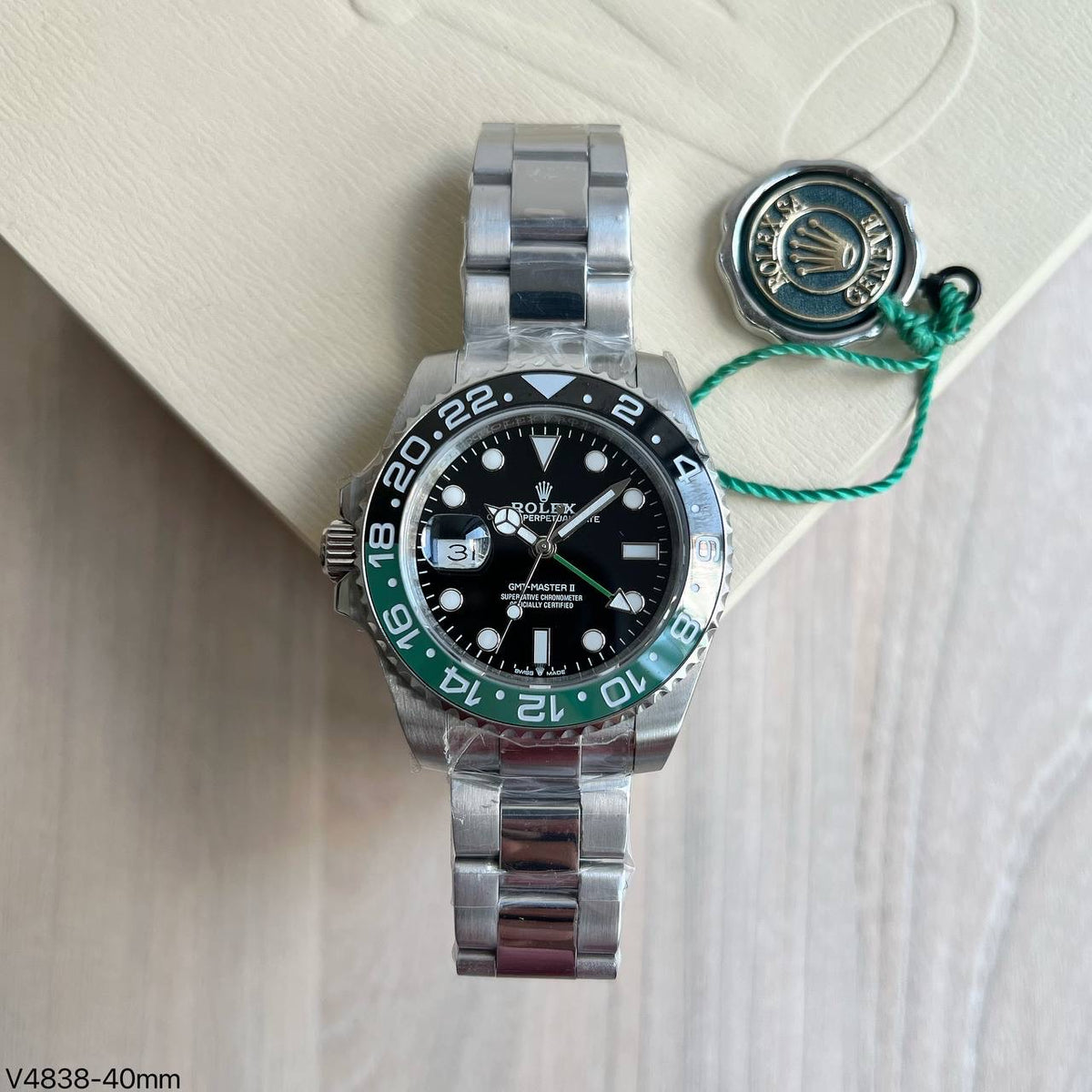 ROLEX GMT MASTER II VERDE PRETO SPRITE 40MM