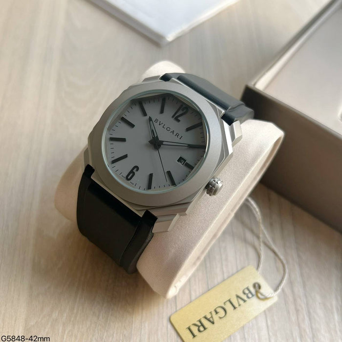 BVLGARI OCTO CINZA AUTOMATICO BORRACHA 42MM