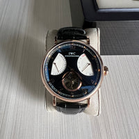IWC ROSE PRETO COURO AUTOMÁTICO 44MM
