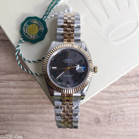 ROLEX DATEJUST PRETO MISTO JUBILEU 41MM