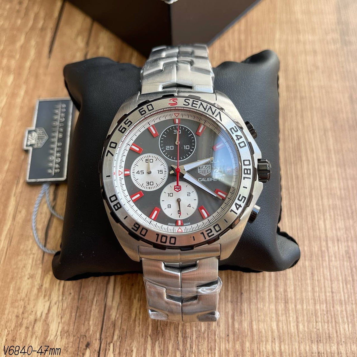 TAG HEUER SENNA PRATA CINZA 43MM