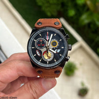 TAG HEUER FORMULA 1 F1 PRETO COURO 43MM
