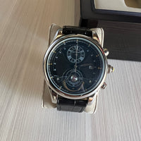 MONT BLANC PRATA COURO 46MM