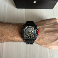 RICHARD MILLE PRETO VERMELHO 47MM