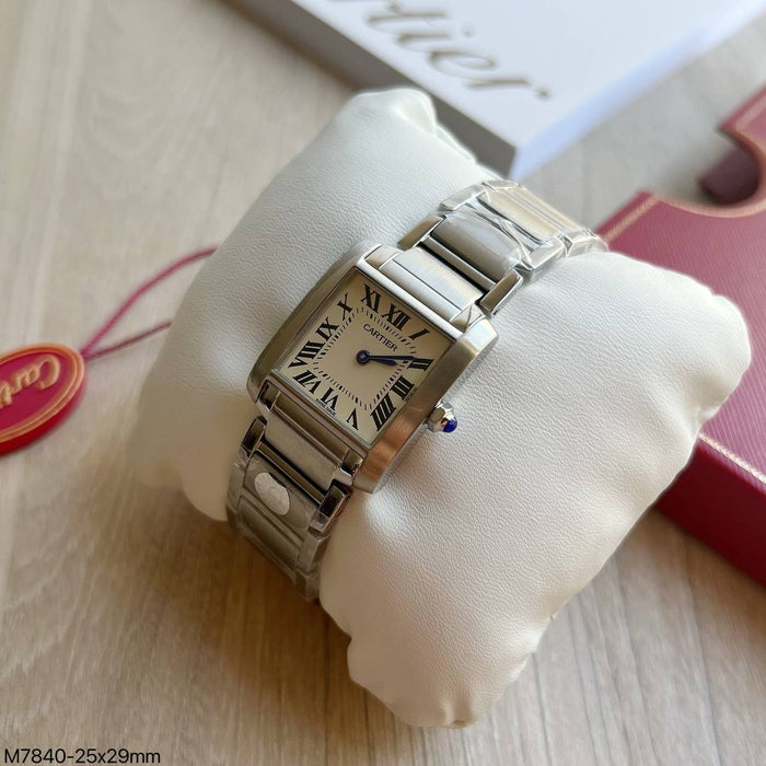 CARTIER TANK PRATA 25MM X 29MM FEMININO