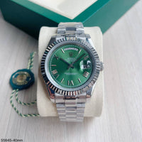 ROLEX DAY-DATE PRATA VERDE 40MM
