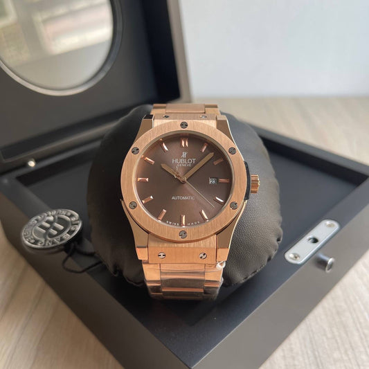 HUBLOT CLASSIC FUSION ROSE AÇO AUTOMÁTICO 42MM