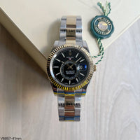ROLEX SKY DWELLER MISTO PRETO 41MM