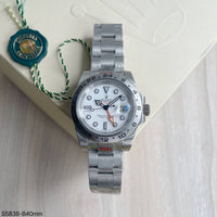 ROLEX EXPLORER II PRATA BRANCO 40MM