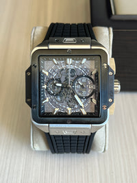 HUBLOT SQUARE BANG PRATA 42MM