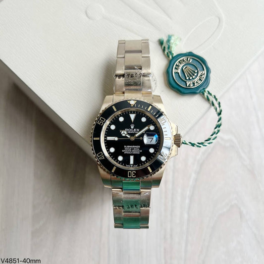 ROLEX SUBMARINER  DOURADO PRETO 40MM
