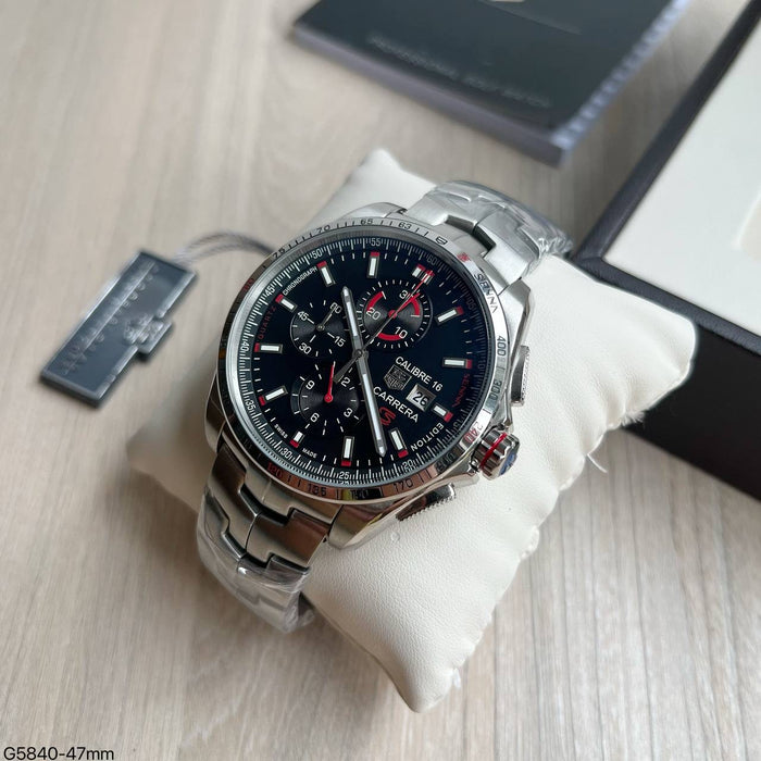 TAG HEUER SENNA PRATA PRETO 45MM